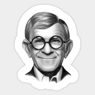 Portrait of George Burns Sticker